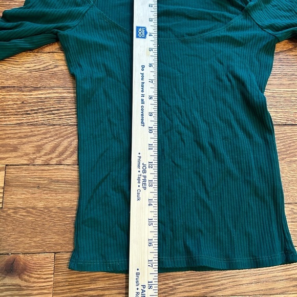 Reformation Women’s Nala Top Off The Shoulder Long Sleeve Size XS Ribbed Knit - Picture 7 of 7